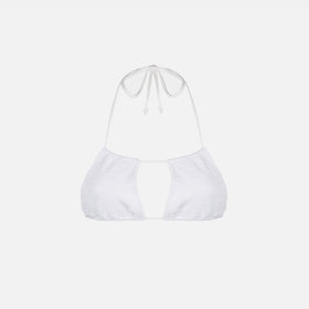 Woman white crinkle bandeau top - MC2 Saint Barth