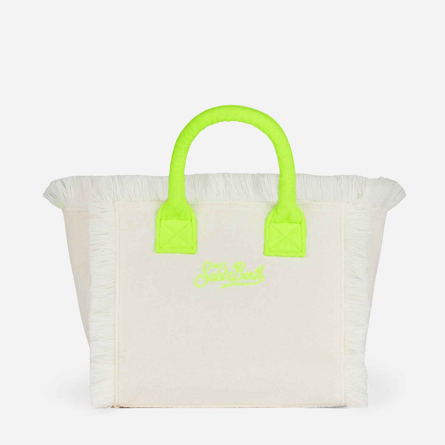 Colette white terry handbag with Saint Barth logo - MC2 Saint Barth