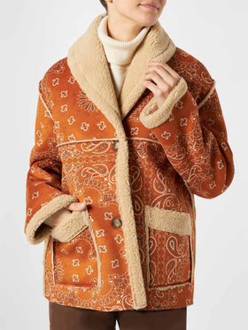 Woman reversible shearling jacket - MC2 Saint Barth