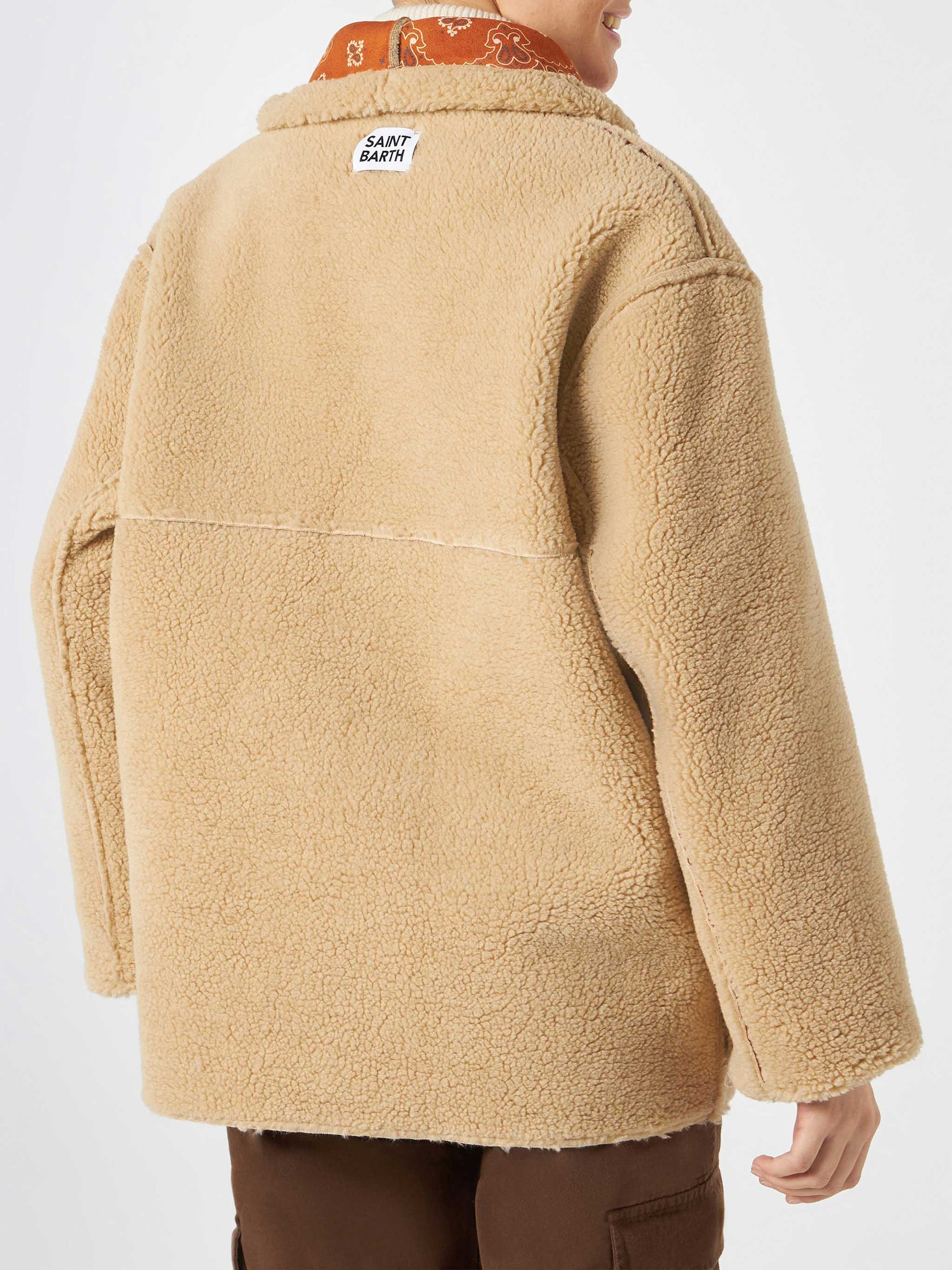 Woman reversible shearling jacket - MC2 Saint Barth
