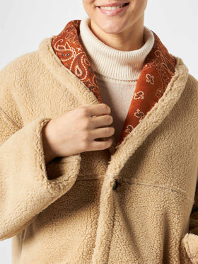 Woman reversible shearling jacket - MC2 Saint Barth