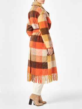 Woman long coat with fringes - MC2 Saint Barth