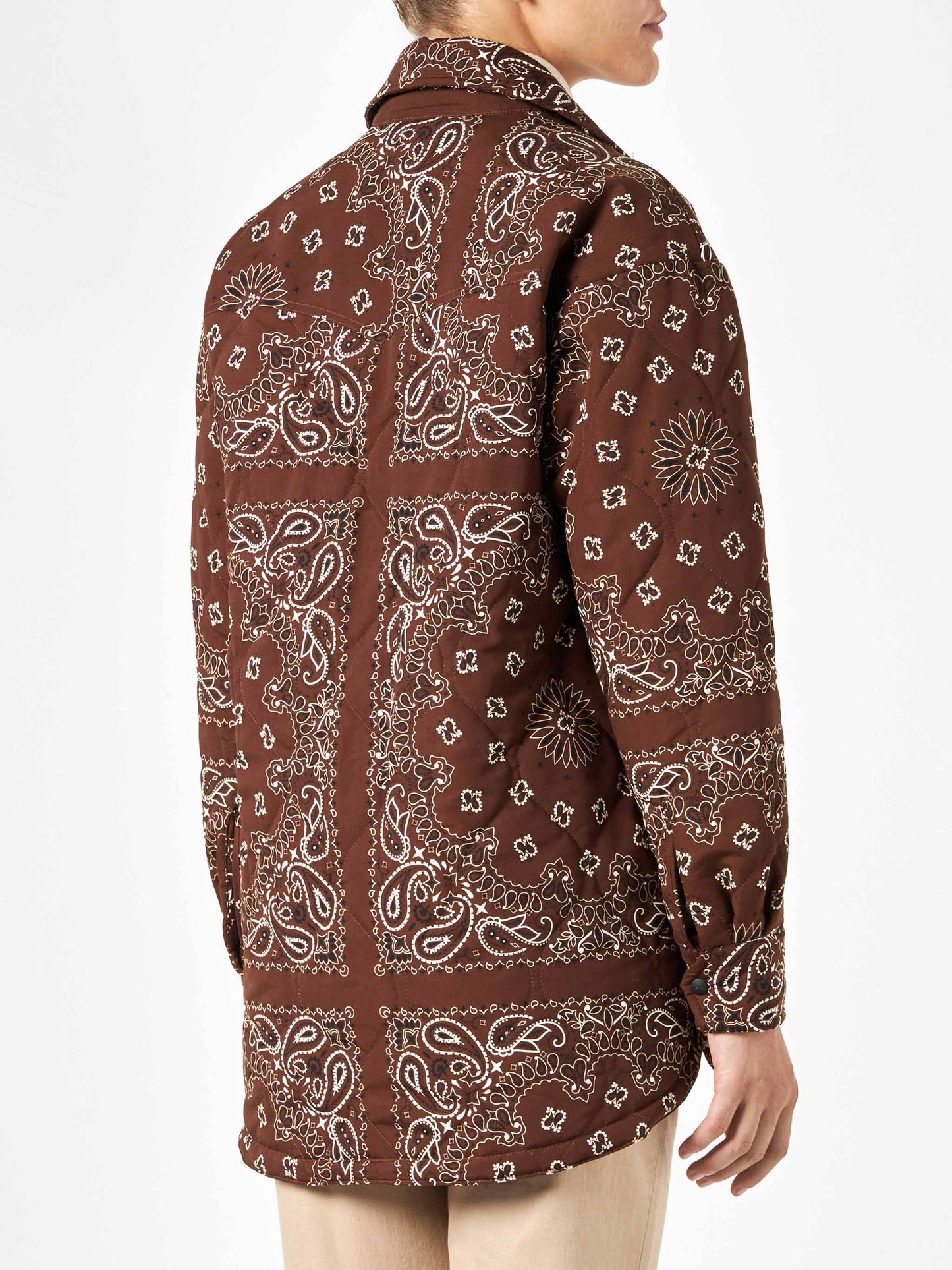 Woman jacket with bandanna print - MC2 Saint Barth