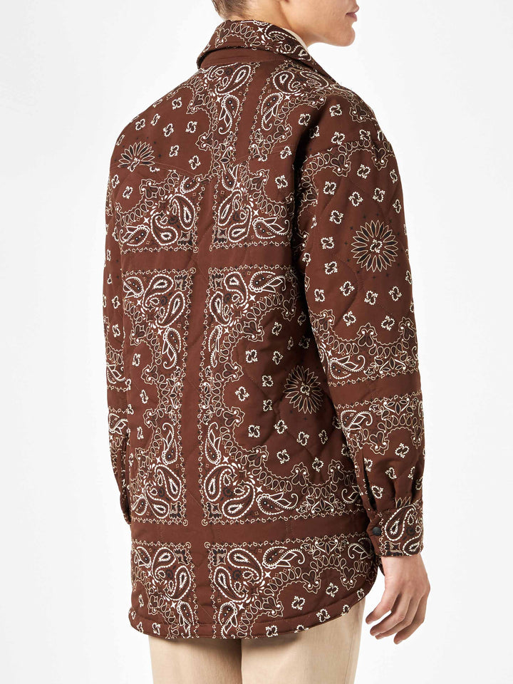 Woman jacket with bandanna print - MC2 Saint Barth