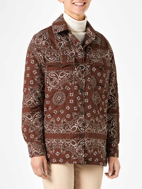 Woman jacket with bandanna print - MC2 Saint Barth