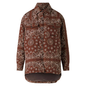 Woman jacket with bandanna print - MC2 Saint Barth