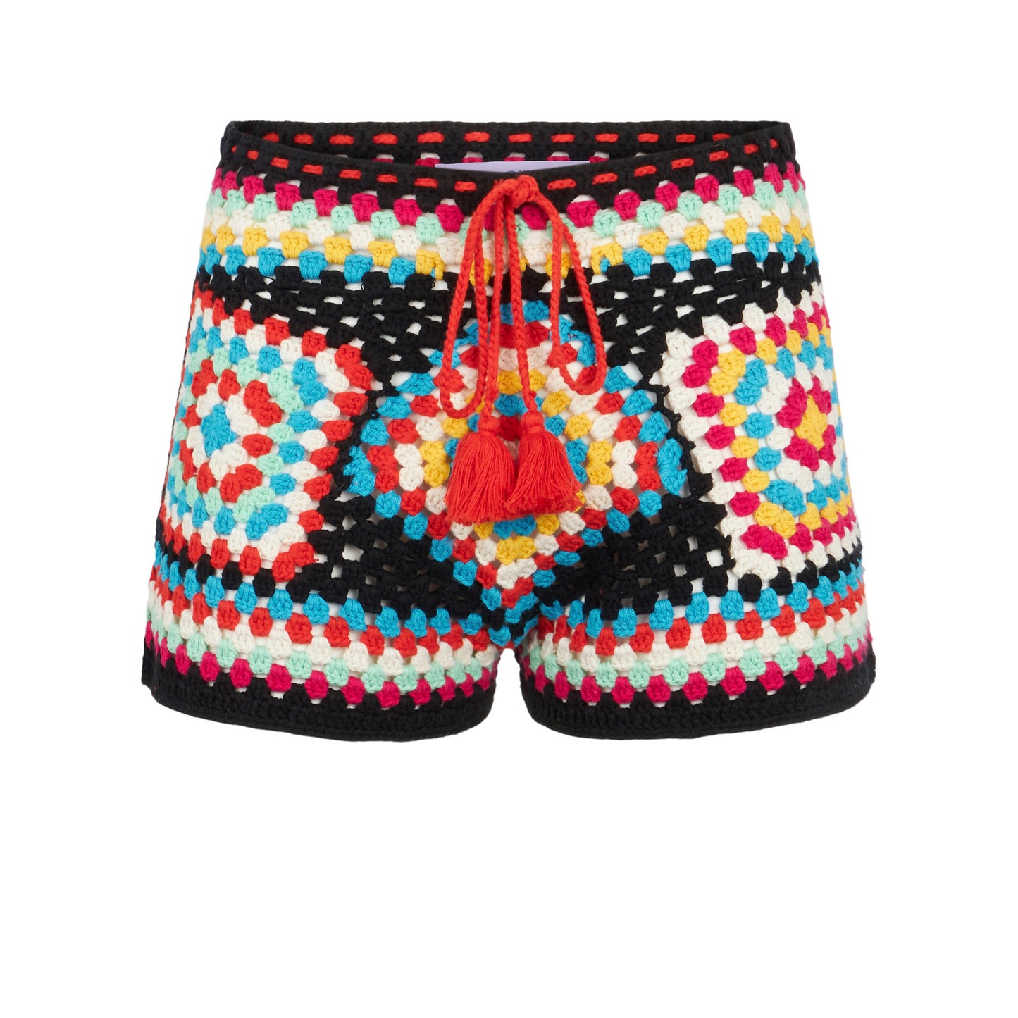 Short Kalima in crochet multicolor