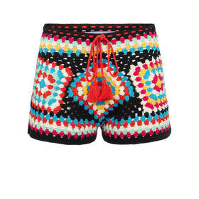 Short Kalima in crochet multicolor