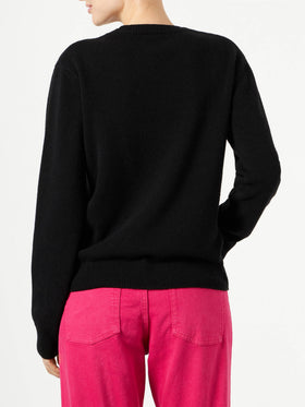 Damenpullover mit Saint Barth Frottee-Logo
