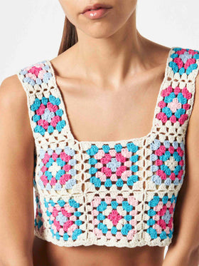 Woman handmade crochet top - MC2 Saint Barth